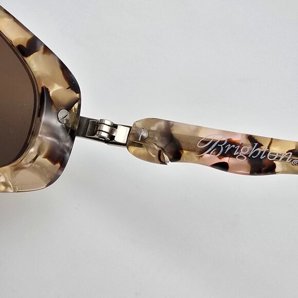 *SOLD*Brighton Romeo Juliet Silver Olive Pink Tortoise Frame Brown Lens Sunglass - Picture 10 of 16